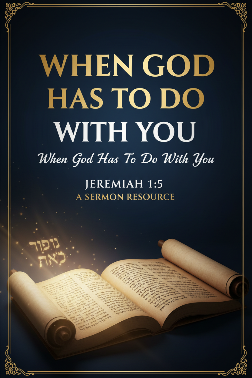 When God Has to Do with You Jeremiah 1:5 sermon resource cover
